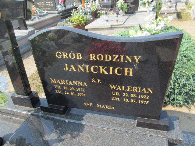 Marianna Janicka 1922 Bukownica - Grobonet - Wyszukiwarka osób pochowanych